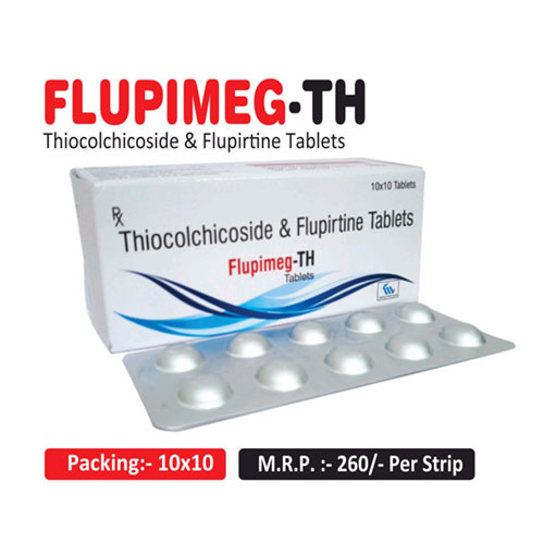 Flupirtine + Thiocolchicoside Tablets