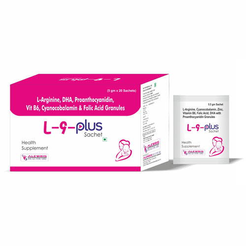 L-Arginine + Cyanocobalamin + Zinc + Vitamin B6 + Folic Acid + DHA with Proanthocyanidin Granules