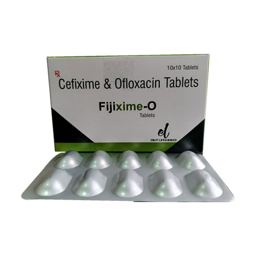 Each film coated tablet contains: Cefixime (Anhydrous) 200 mg+ Ofloxacin 200 mg