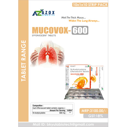 MUCOVOX-600 TABLETS 