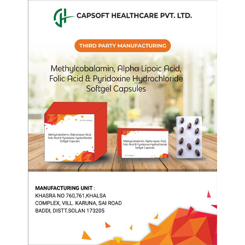 Methylcobalamin IP 750 mcg + Alpha Lipoic Acid IP 100 mg + Folic Acid IP 1.5 mg + Pyridoxine Hydroch