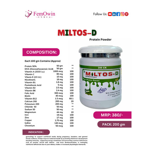 MILTOS-D PROTEIN POWDER (ELIACHI FLAVOUR)