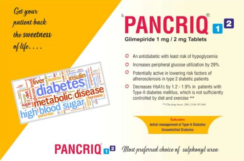 Pancriq 1mg/ 2mg Tablets