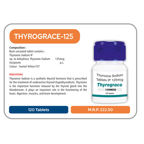 THYROGRACE-125 TABLETS