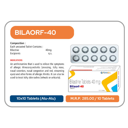 BILAORF-40 TABLETS 