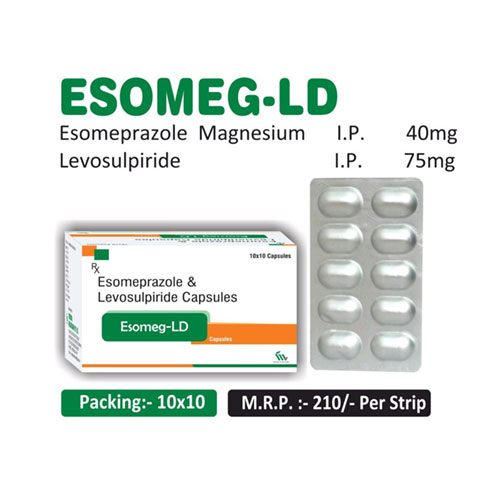 Esomeprazole 40mg + Levosulpiride 75mg Capsules