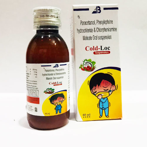 PARACETAMOL + PHENYLEPHNINE HYDROCHLOIRDE + CHLORPHENIRAMINE MALEATE ORAL SUSPENSION