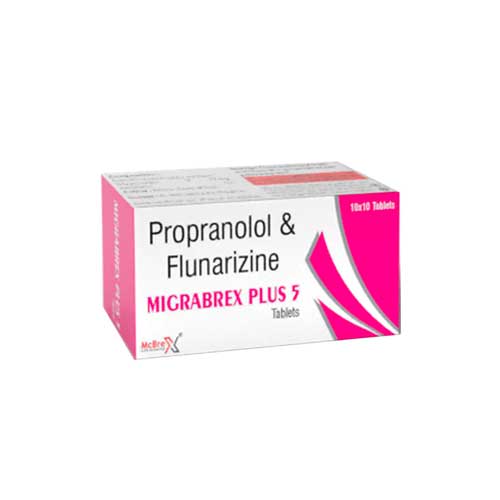 Propranolol 40mg + Flunarizine 5mg Tablets
