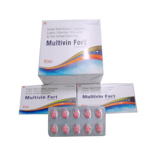 Grapeseed Extract 25 mg + Lycopene 10% 2 mg + Lutein 6% 3mg Softgel Capsules