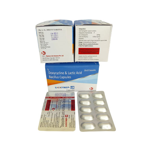 Doxycycline 100 mg + Lactic Acid Bacillus 5 Billion Spores Capsules