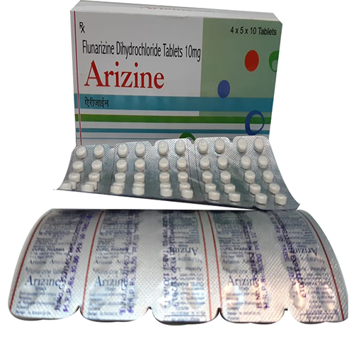 Flunarizine Dihydrocloride 10mg Tablets