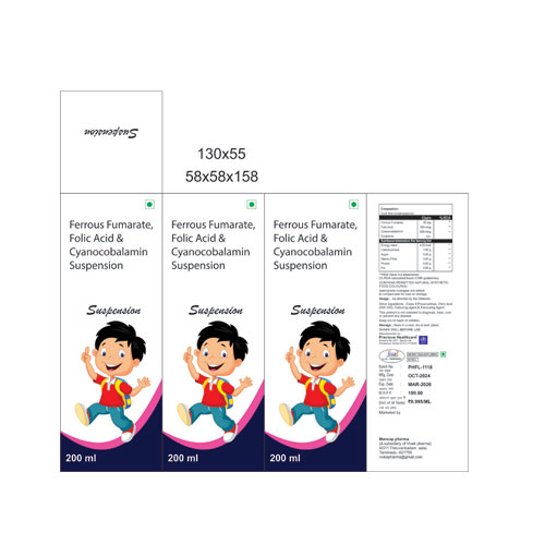 Ferrous Ascorbate With Folic Acid And Zinc Syrup