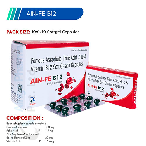 AIN-FE-B12 SOFTGEL CAPSULES