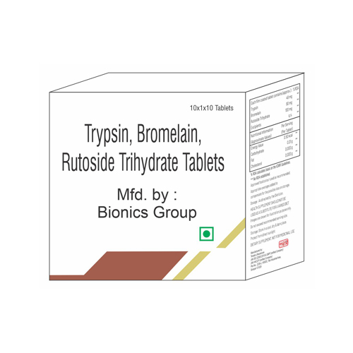 TRYPSIN + BROMELAIN + RUTOSIDE TRIHYDRATE Tablets