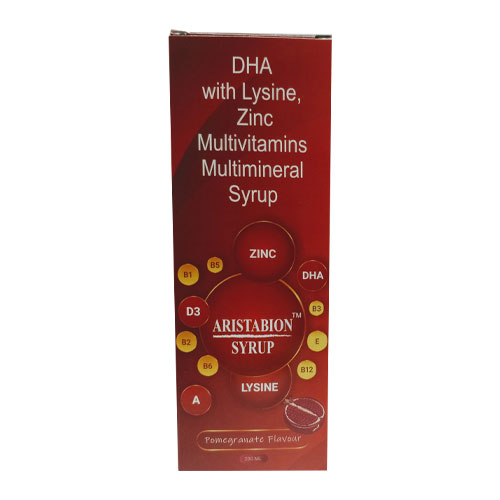 DHA with Lysine + Zinc + Multivitamins + Multimineral Syrup