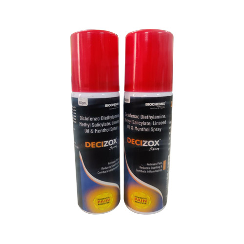 Diclofenac Diethylamine+Methyl Salicylate+Linseed Oil +Menthol Spray