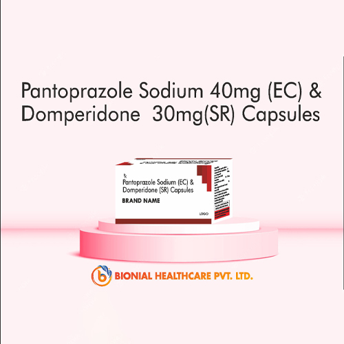 Pantoprazole EC 40mg+ Domperidone SR 30mg Capsules