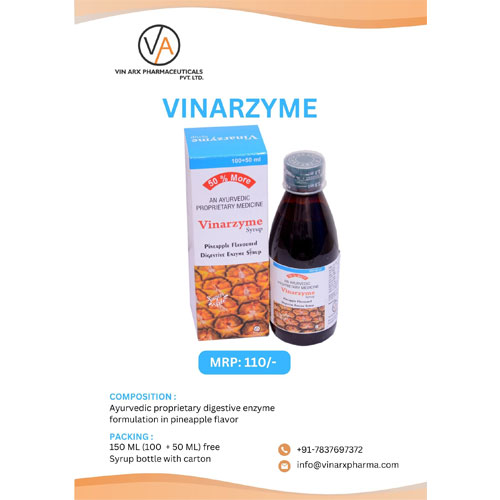 VINARZYME SYRUP (Ayurvedic 150ml)