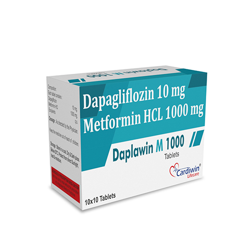 Dapagliflozin 10 Mg + Metformin  Hydrochloride I.P. 1000 Mg Tablets