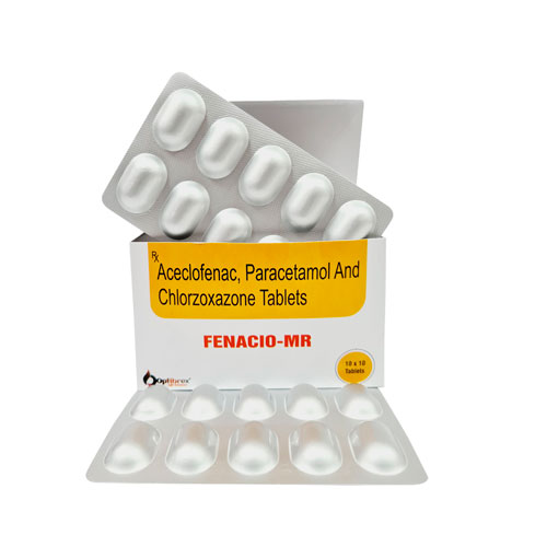 Aceclofenac 100Mg + Paracetamol 325Mg  + Chlorzoxazone 250Mg Tablets