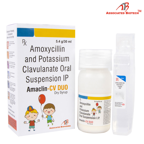 Amoxycillin 125mg +Clavulanic Acid - 31.25mg / 5ml Dry Syrups