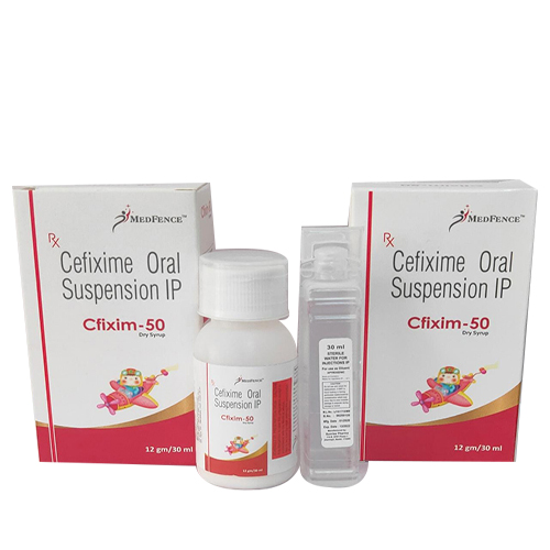 CEFIXIM  WITH WATER (50MG) Dry Syrup