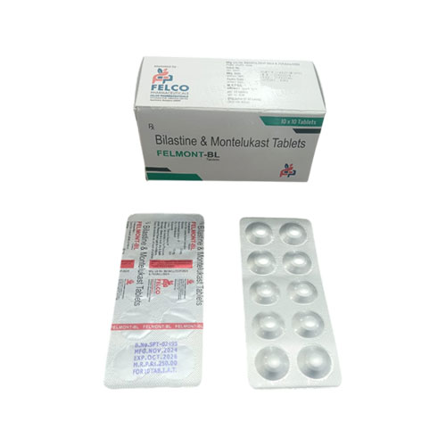 Bilastine 20mg + Montelukast 10mg with excipients Tablets