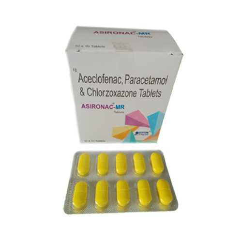 Aceclofenac+ Paracetamol + Chlorzoxazone Tablets
