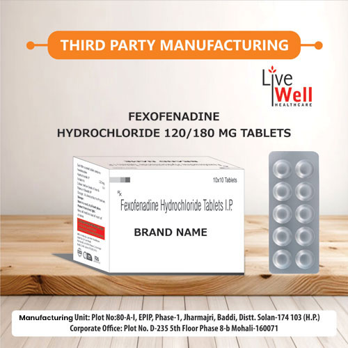 Fexofenadine Hydrochloride 120mg Tablets IP