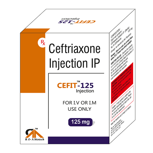 Ceftriaxone Sodium (Sterile) IP 125mg Injection