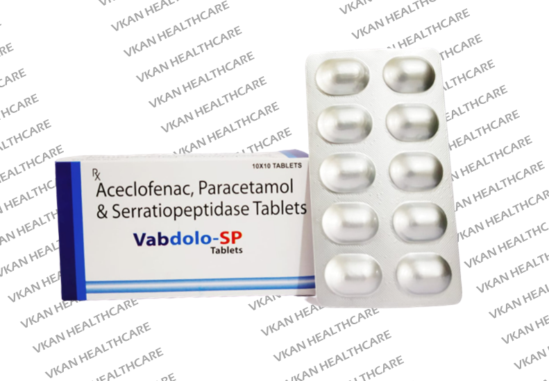Aceclofenac 100 mg  Paracetamol 325 mg  Serratiopeptidase 15 mg