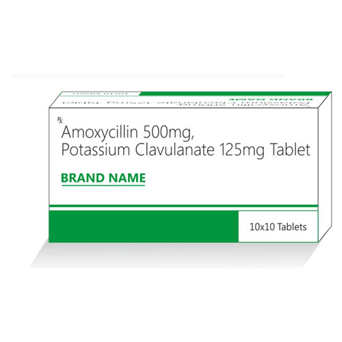 Amoxycillin 500mg + Potassium Clavulanate 125mg Tablets
