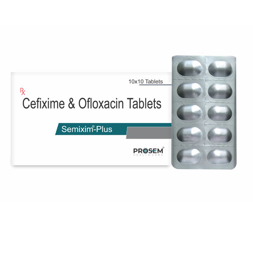 Cefixime 200 MG + Ofloxacin 200 MG Tablets
