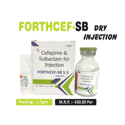 Cefepime 1GM + Sulbactam 500MG Injection