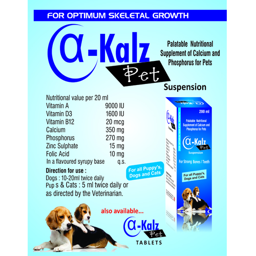 ALPHA-KALZ PET SUSPENSION