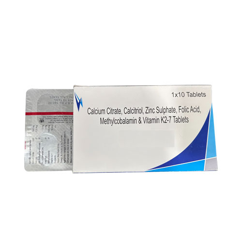 CALCIUM CITRATE MAGNESIUM HYDROXIDE + ZINC SULPHATE MONOHYDRATE + VITAMIN D3 TABLETS