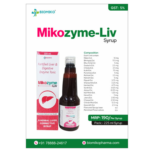 MIKOZYME-LIV SYRUP