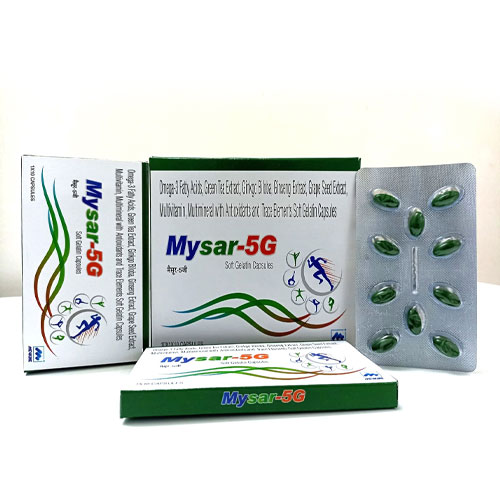 Omega-3 Fatty Acid + Green Tea Extract+ Vitamins + Multivitamin Softgel Capsules