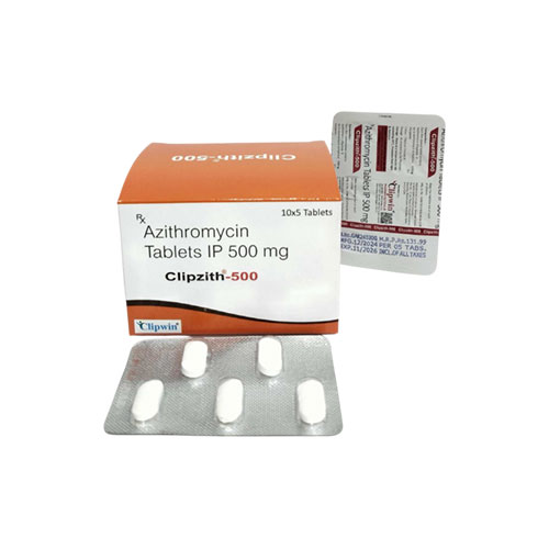CLIPZITH-500 TABLETS (10*5 Blister Pack)