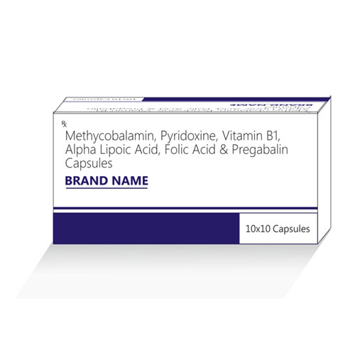 Methycobalamin + Pyridoxine + Vitamin B1 + Alpha Lipoic Acid + Folic Acid + Pregabalin Capsules