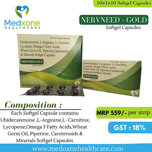 NERVNEED-GOLD SOFTGEL CAPSULES
