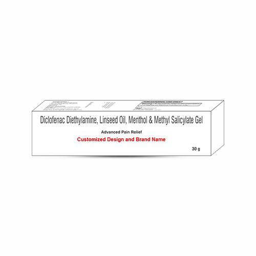 Diclofenac Diethylamine + Methyl Salicylate + Linseed Oil With Menthol 3%/ 5% Gel