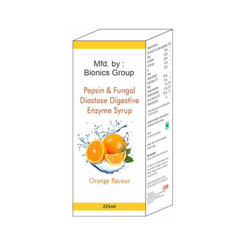 PEPSIN + FUNGAL DIASTASE DIGESITVE ENZYME Syrup (Orange Flavor)