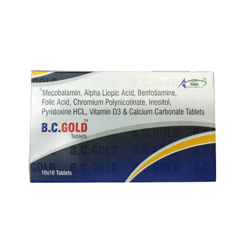 Mecobalamin + Alpha Liopic Acid+Benfotiamine+Folic Acid +Chromium Polynicotinate+ Inositol+ Pyrid