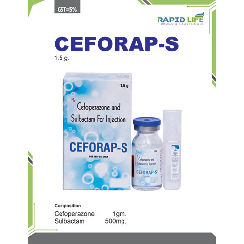 Cefoperazone 1000mg + Sulbactam 500mg Injection