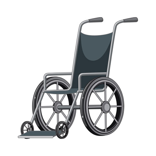 HOSPITAL WHEELCHAIR – FOLDABLE
