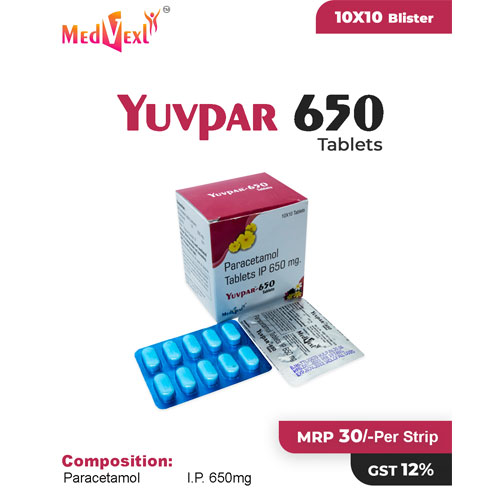 YUVPAR- 650 MG Tablets