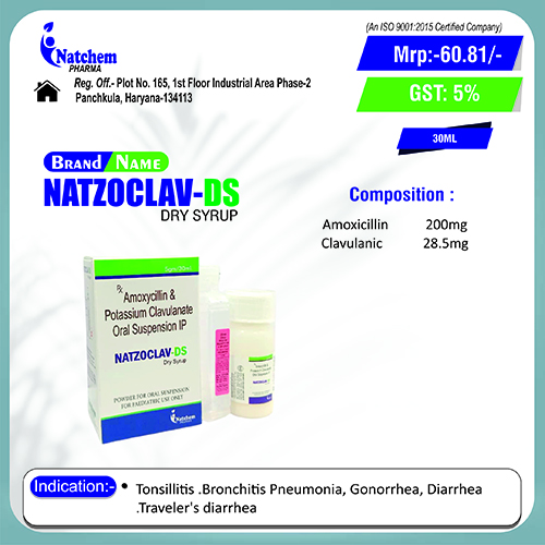 NATZOCLAV-DS DRY SYRUP