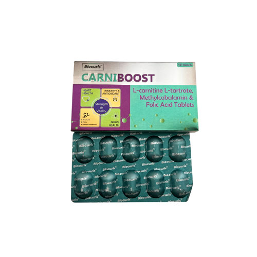 L-carnitine L-tartrate + Methylcobalamin + Folic Acid Tablets