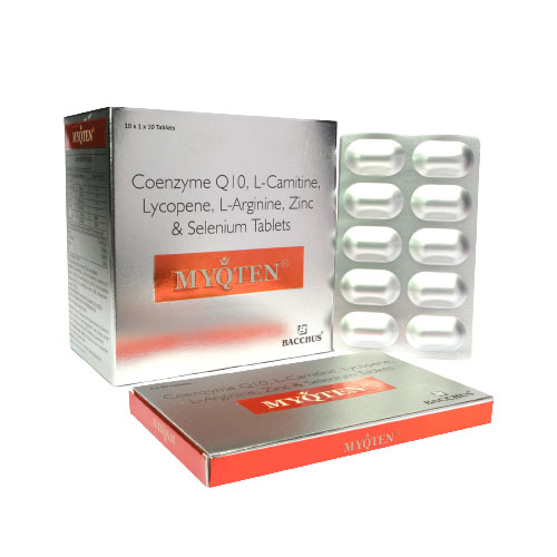 Coenzyme Q10 100MG + L-Arginine 500mg + Selenium 40mcg Tablets